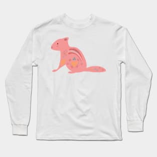 Cross-Stitch Chipmunk Long Sleeve T-Shirt